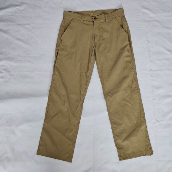 Eddie Bauer Travex Straight Leg Hiking Pants Khaki Beige Men's Size 34X30 - Picture 3 of 15